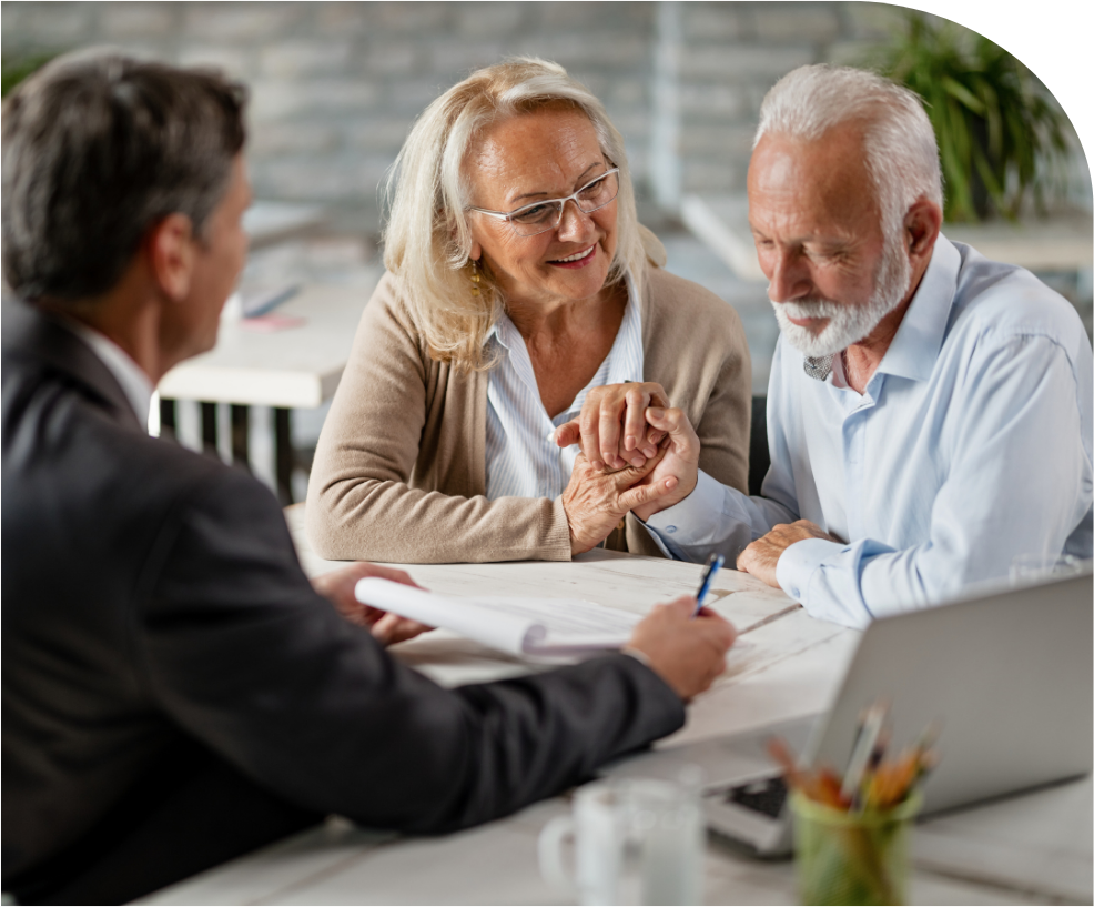 Couple happy with their estate plan